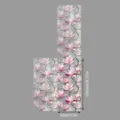 Película para ventana estática con patrón floral adhesivo de vidrio decorativo 43x100cm - SWBL004: Vinilo para cristal de doble cara con patrón de piedra de colores / 43x100cm