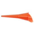 Embudo de plástico de boca larga para aceite de motor y líquidos, diseño grande duradero. - Naranja