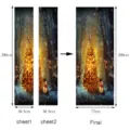 Christmas gold tree door sticker 3D removable wall sticker variant set size 200x77cm decor - SMT036