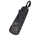 Car seat side organizer black oxford cloth hanging storage bag with mesh pockets and zipper. - Black