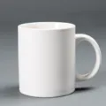 White ceramic mug, classic coffee cup with handle, simple office drinkware for daily use. - 301-400ml / Matte White
