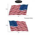 Set Amerikaanse vlag magnetische reflex autosticker, 3.9x7 inch honingraat detail - RFM018 Stijl (RFM018) / 2 Stuks