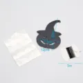 Halloween Kürbis Papierausschnitte DIY Party Deko Set mit Klebepunkten und schwarzem Faden. - Kürbis