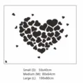 Heart-shaped acrylic mirror wall sticker DIY home decoration romantic love art decal - Small Heart Style(JM618) / Red