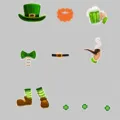 St. Patricks Day magnetic fridge magnet sticker set, decorative holiday home wall stickers. - CT023