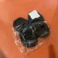 Car door lock protection pad shock absorbing buffer pad universal door latch cover - 4 Pieces Set With Glue Bag / Black
