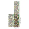 Tiffany Stil Buntglas Fensterfolie Blumen Vogel dekorativer Aufkleber für Heimfenster Glas - Doppelseitige Farbstein Fensterfolie(SWBL065) / 43x100cm