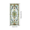 Viktorianische Buntglas Fensterfolie statische Haftung dekorativer Aufkleber 43x100cm - SWBL102: Viktorianischer Stil
