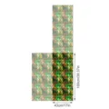 Gedetailleerd close-upoverzicht van retro raster glasfolie met groen steenpatroon. - SWBL051