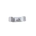White adhesive appliance cord organizer for kitchen cable management and neat wire storage. - Adhesive Style / White