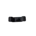 Black plastic cable organizer cord winder wire management clip for kitchen and home use. - Adhesive Style / Black