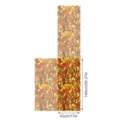 Film Adhésif Vitre Motif Feuilles Automne Style Tiffany 43x100cm Maison Décoration - Film pour Vitrage Pierre Couleur Double Face(SWBL066)