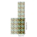 Decoratieve raamfolie vintage geometrische gebrandschilderde glassticker 43x100cm - SWBL053