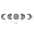 3D acrylic moon phases wall mirror stickers black mandala home living room wall decor decals - JM921 / Gold