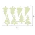 Foglio adesivi da parete albero di Natale luminoso 30x20cm fosforescente decorazione festa - 3668-Pino / Verde luminoso