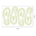 Natale luminoso impronta adesivi murali incandescente fiocco di neve pino 20x30cm - 3671-impronta