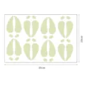 Adesivo murale impronte di cervo luminose, foglio decorativo fluorescente Natale 30x20cm - Stile Motivo