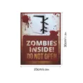 Halloween lumineux zombie poster autocollant mural horreur decoration fenetre 30x23cm - YHW019 Lumineux / Lot de 2