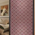 Geometrisch patroon matglas raamfolie voor privacy, zonwerende statische glassticker. - BL391