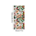 Floral static window film stained glass privacy sticker anti-collision pvc 100x43cm - XCBL043 / 43x100cm: Pearl Cotton Roll