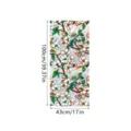 Decorative static window film stained glass floral design PVC anti-collision sticker 100x43cm - XCBL044 / 43x100cm: Pearl Cotton Roll