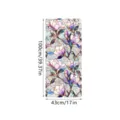 PVC static glass window film, stained glass magnolia floral design, removable privacy sticker. - XCBL053 / 43x100cm: Pearl Cotton Roll