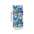 Blue Iris Stained Glass Window Film Static Cling Privacy PVC Window Sticker 100x43cm - XCBL056 / 43x100cm: Pearl Cotton Roll