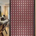 Decoratieve geometrische glasraamfolie, statische ondoorzichtige privacy sticker. - BL394