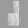 Static decorative window glass film with elegant scallop pattern, easy to install and remove. - SWBL042 (Stone Texture Lace) / 43x100cm