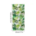 Static glass window film decorative privacy rainbow green tropical plant sticker 100x43cm - XCBL058 / 43x100cm: Pearl Cotton Roll