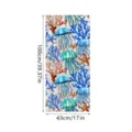 Colorful electrostatic glass window film with jellyfish pattern, PVC glue-free decorative film. - XCBL060 / 43x100cm: Pearl Cotton Roll