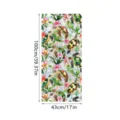 Static cling window film stained glass turtle floral design privacy film 100x43cm - XCBL061 / 43x100cm: Pearl Cotton Roll