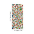 Colorful static window film PVC glue free rainbow parrot plant glass sticker 100x43cm - XCBL064 / 43x100cm: Pearl Cotton Roll