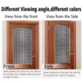 Film pour vitrage en verre teinté géométrique autocollant statique pare-soleil pour porte en verre. - BL396 : Mat pur / 45x100cm