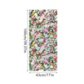 Stained glass window film static cling decorative bird floral privacy window sticker 100x43cm - XCBL066 / 43x100cm: Pearl Cotton Roll