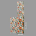 Film pour vitre givré motif roses florales, autocollant statique intimité décoration maison. - SWBL021 : Stickers en verre double face à motif de pierre colorée