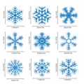 Weihnachten Schneeflocke magnetische Aufkleber Set für Garage Kühlschrank Dekoration - CT107 - OPP-Beutelverpackung / Magnetischer Aufkleber