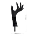 Halloween spooky hand acrylic mirror garden stake outdoor yard decoration 25cm size detail - YKL057D