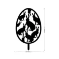 Piquet de jardin lapin de Paques oeuf enseigne pelouse deco acrylique silhouette noire - YKL175 / Acrylique Noir 3mm
