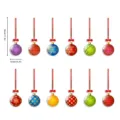 Weihnachten magnetische Aufkleber Set 12 Stk dekorative Kühlschrank Garage Dekoration - CT103 (12er-Set) - KT-Plattenverpackung / Magnetischer Aufkleber