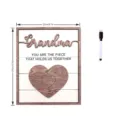 Wooden Grandma puzzle desktop sign Mother's Day gift tabletop decor with marker 22x27cm - Style C