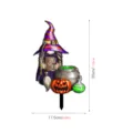 Estaca de jardin bruja gnomo calabaza Halloween detalle con dimensiones 30x17.5cm decor - TYU204A: Impresión a doble cara