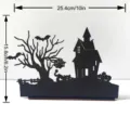 Halloween wooden decorative centerpiece table sign haunted house props party ornaments 25cm - Without Light (KT Board Packaging) / MZ823