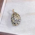 Pendente in pietra naturale collana dettaglio, ciondolo gemma chic per creazione gioielli. - Stile Pietra Zebra (TD-12128)