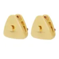 Yellow plastic multipurpose clip with hook design, strong windproof clothes peg for home use. - 2 Pcs/Set / Warm Yellow