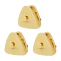 Huishouden plastic driehoekige klem haak multifunctionele winddichte hangende clip - Set van 3 / Warm Geel