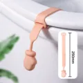 Silikon Toilettenlidheber in niedlicher Handschuhform, hygienischer Griff, Länge 250mm - Handschuh-Stil / Mädchen Rosa