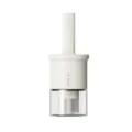 Botella de pincel de aceite de silicona para cocina, práctico dispensador de aceite BBQ. - Blanco