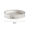 Organizer girevole in plastica trasparente per ripiano cucina portaspezie rotante 24cm - Piccolo 24cm / Bianco