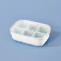 Silikon Eiswürfelbehälter mit Deckel Haushaltsküche Tiefkühler Form Eismaschine Blau Weiß - Eisblau